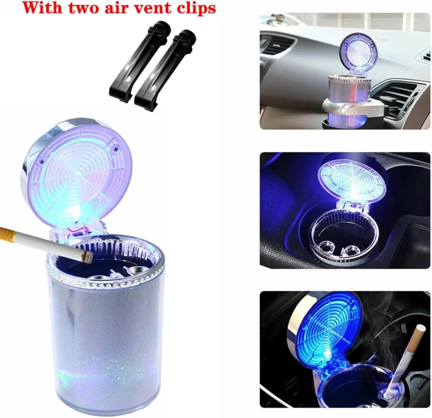 Universal Car Ashtray Garbage Coin Storage Cup Container Cigar Ashtray Holder Auto Interior Accessories Car Ashtray