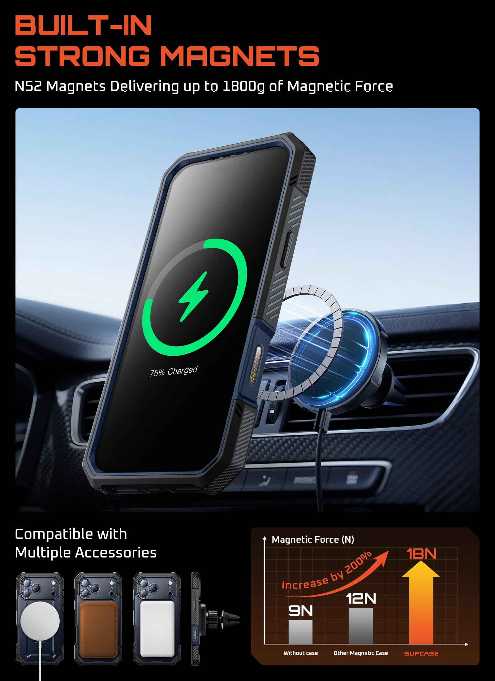 Coque Pour IPhone 15 Pro Max - MASSILIA TECH - Protection Complète - Vitres Anti Espion - Charge