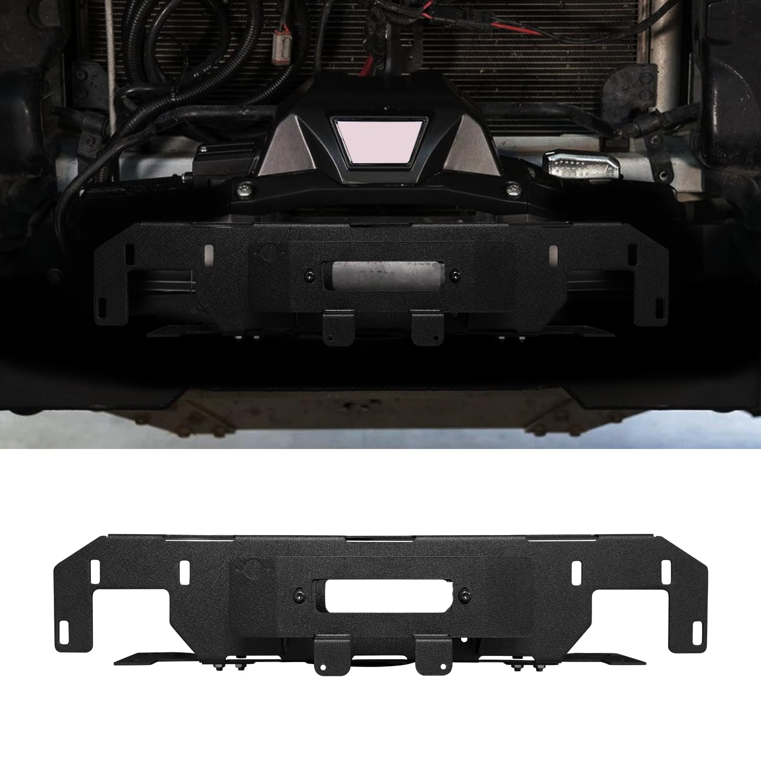 Vijay Hidden Winch Mounting Plate Compatible with 2009-2014 Ford F150