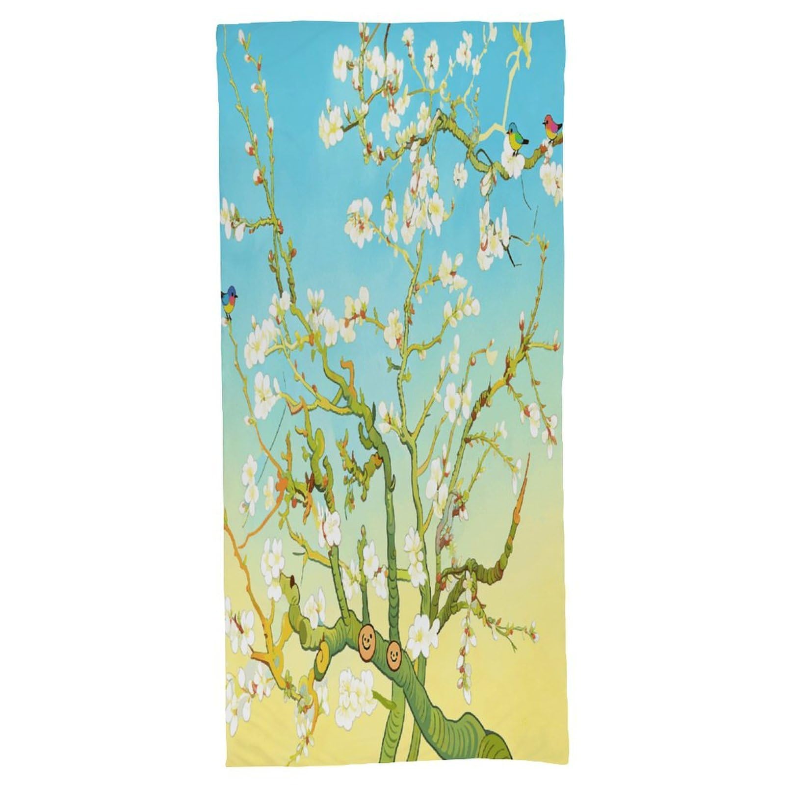 Fodpand Style Spring Blossoms In Full Bloom Bath Towel, Highly Absorbent & Quick Drying Beach Towel, Compact & Lightweight Pool Towel For Bathroom, Beach, Pool, Gym, Spa, And Hotel Use