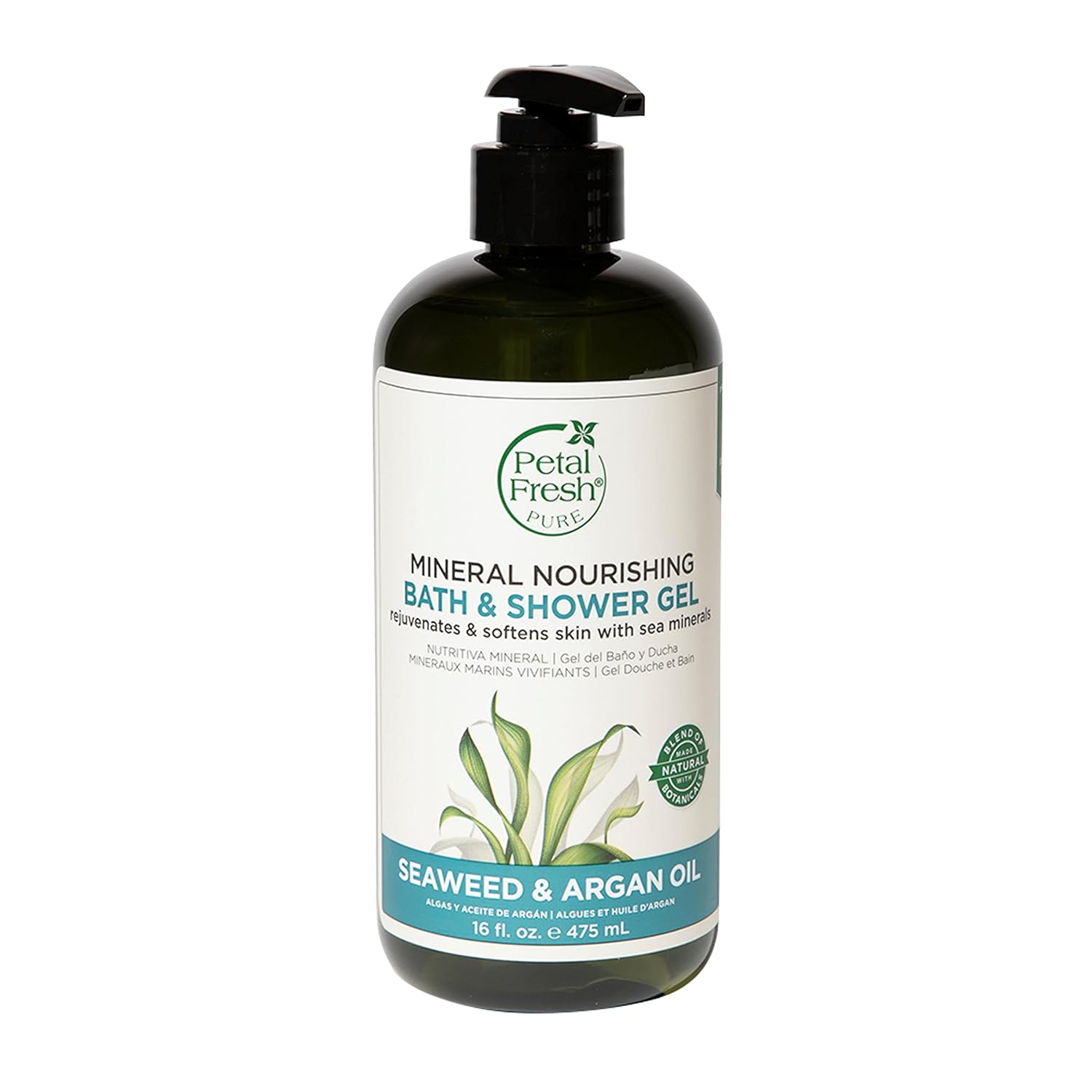 Petal Fresh Pure Seaweed & Argan Oil Bath & Shower Gel 475ml