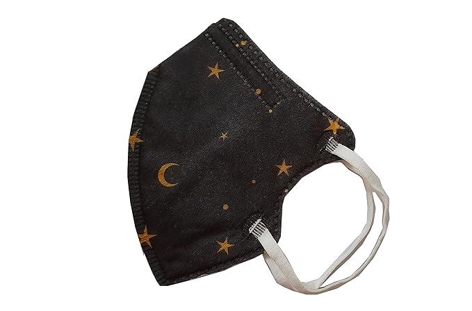 SG Health NOISH Certified N95 Mask Made in India, Star Print kids mask Pack of 2