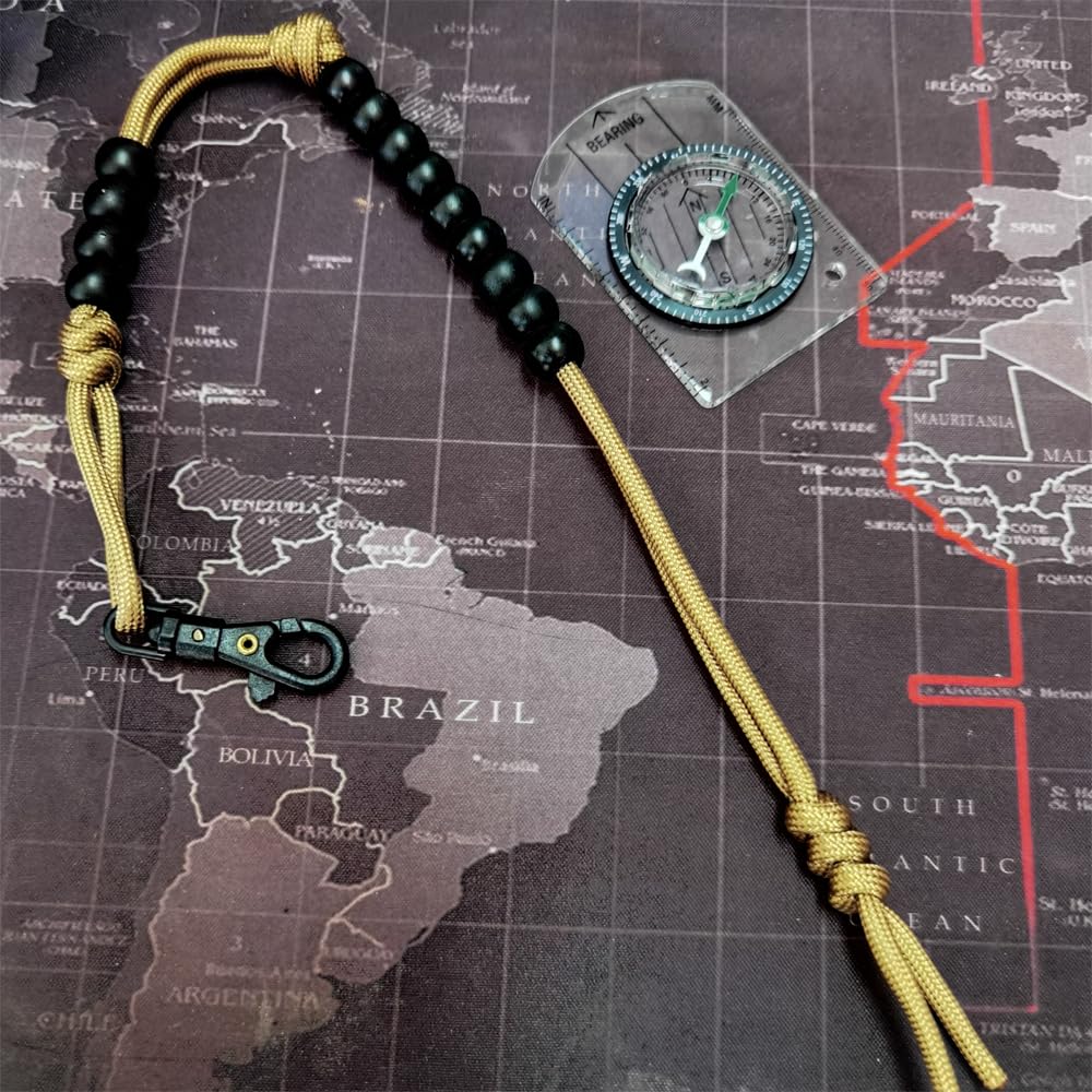 BSGB 2 cuentas de conteo de ritmo, cuentas de ritmo del ejército, cuentas de contador de distancia, contador de senderos, cuentas de senderismo para brújula, navegación por tierra, kit de orientación,