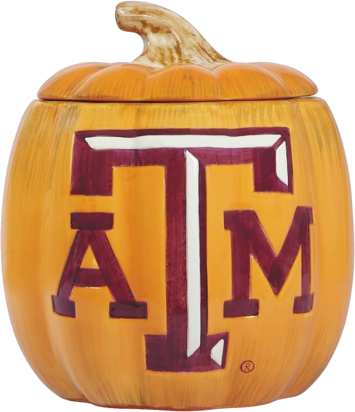 Texas A & M Ceramic Pumpkin Treat Jar