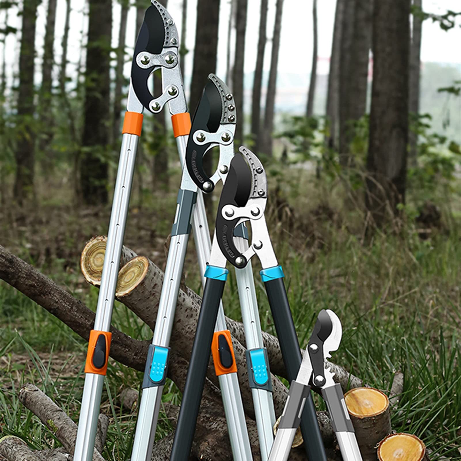 Cesoie telescopiche Sega Pieghevole Cesoia telescopica Pesante per Alberi Cesoie per potatura Utensile Manuale Trimmer Taglierina da Giardino Potatore