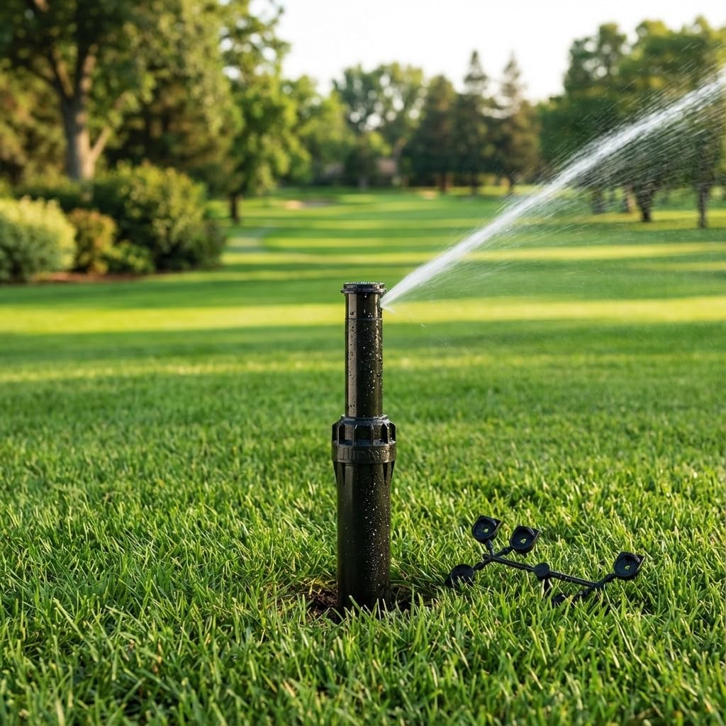 Aspersor de riego Hunter I-25-04, 1" | Aspersor de Jardin Emergente 11,9-21,6 m | Aspersor de cesped Profesional para Zonas Residenciales y Deportivas