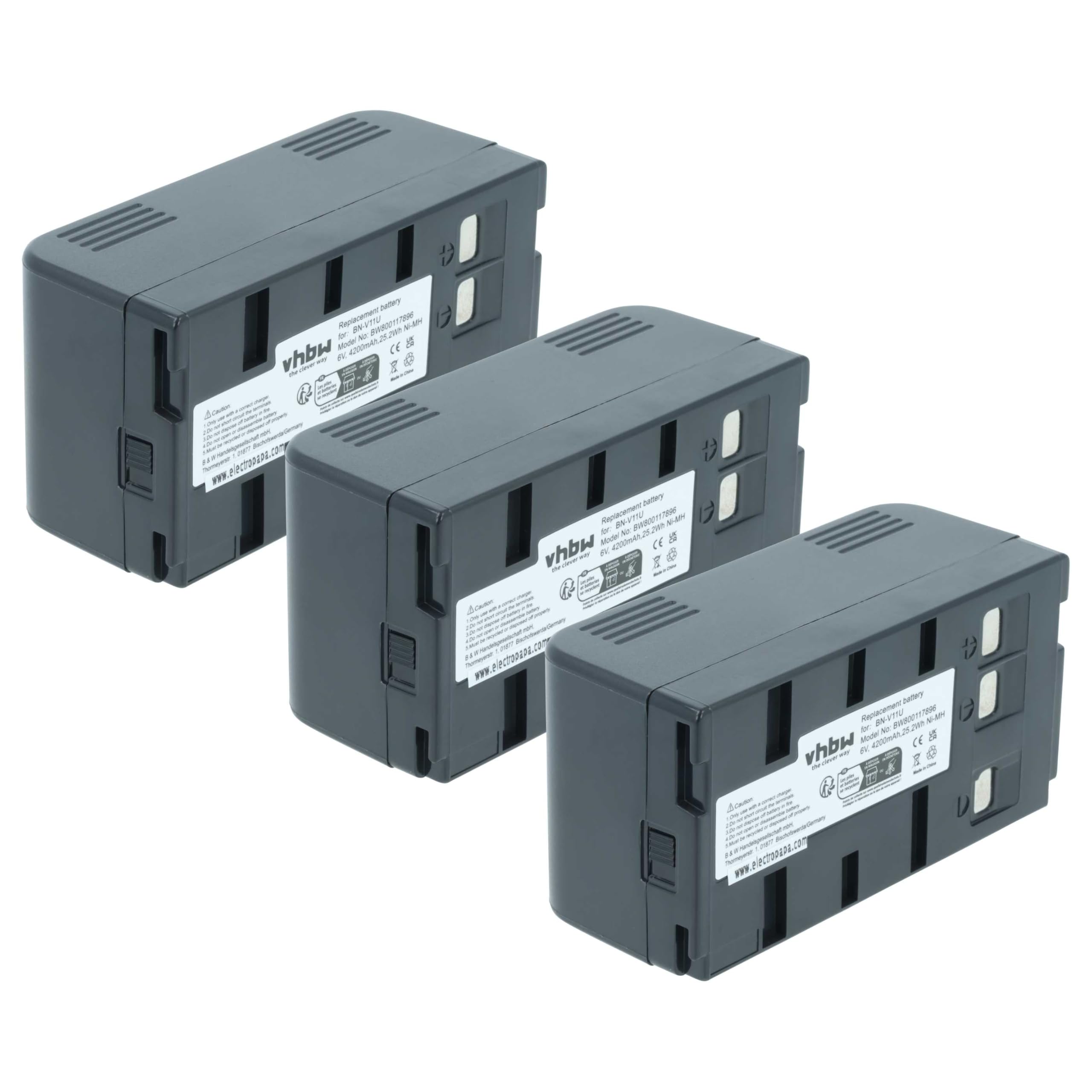 vhbw 3 x akumulator kompatybilny z RCA CC6262, CC6251, CC620, CC-6263, CC-6262, CC6271, CC6263, CC-6251, CC-620 (4200 mAh, 6 V, NiMH)