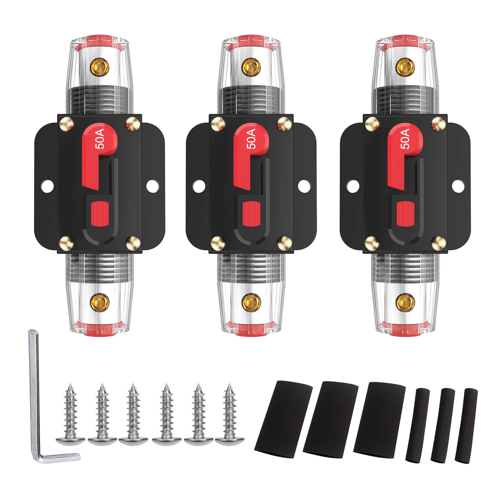 50/150/200A DISJONCTEUR FUSIBLE Réinitialisation 12V-48V DC Voiture Bateau 226112084786