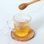 Olive Wood Honey Dipper - Durable & Warp-Resistant, Preserves Honey Purity, 6.3 Inch