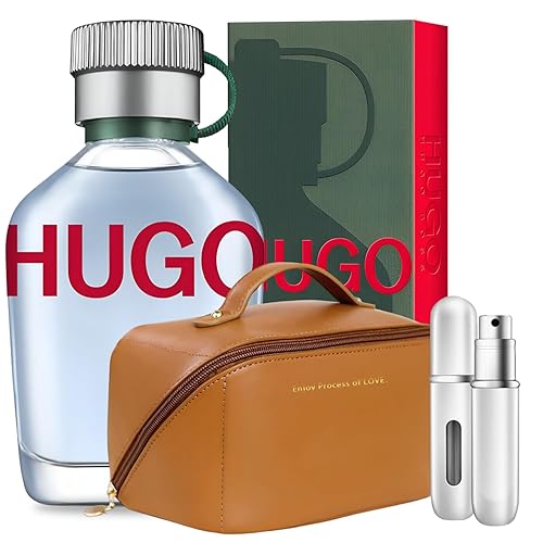 Miniatura 1 de MAN Eau De Toilette 4.2 oz  Eau De Toilette verde 4.2 oz  Paquete de regalo  Bolsa de viaje y botella de perfume vacía recargable