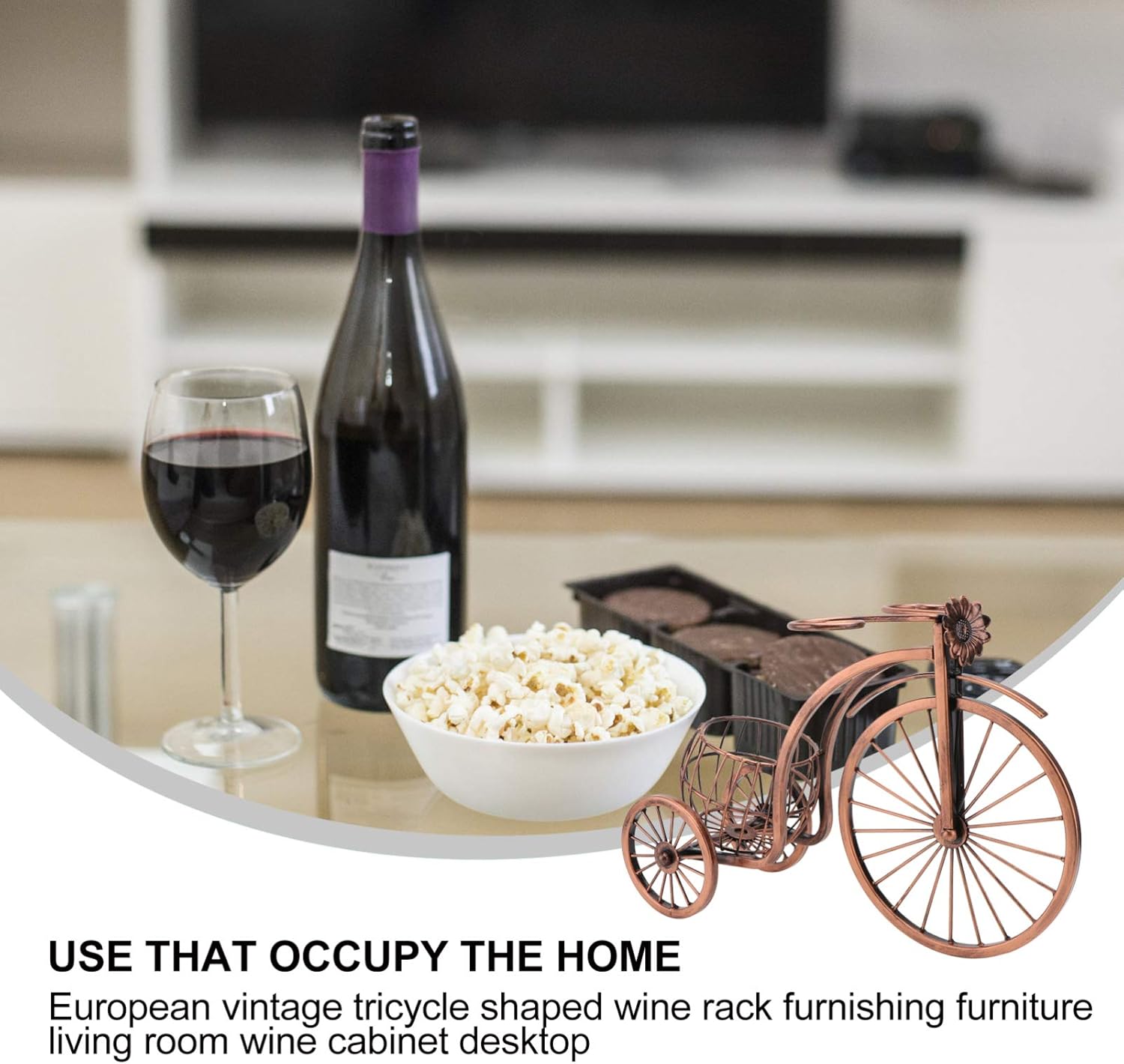 Cabilock 1pc Wine Rack Decoration Iron Vintage Decorations Individual