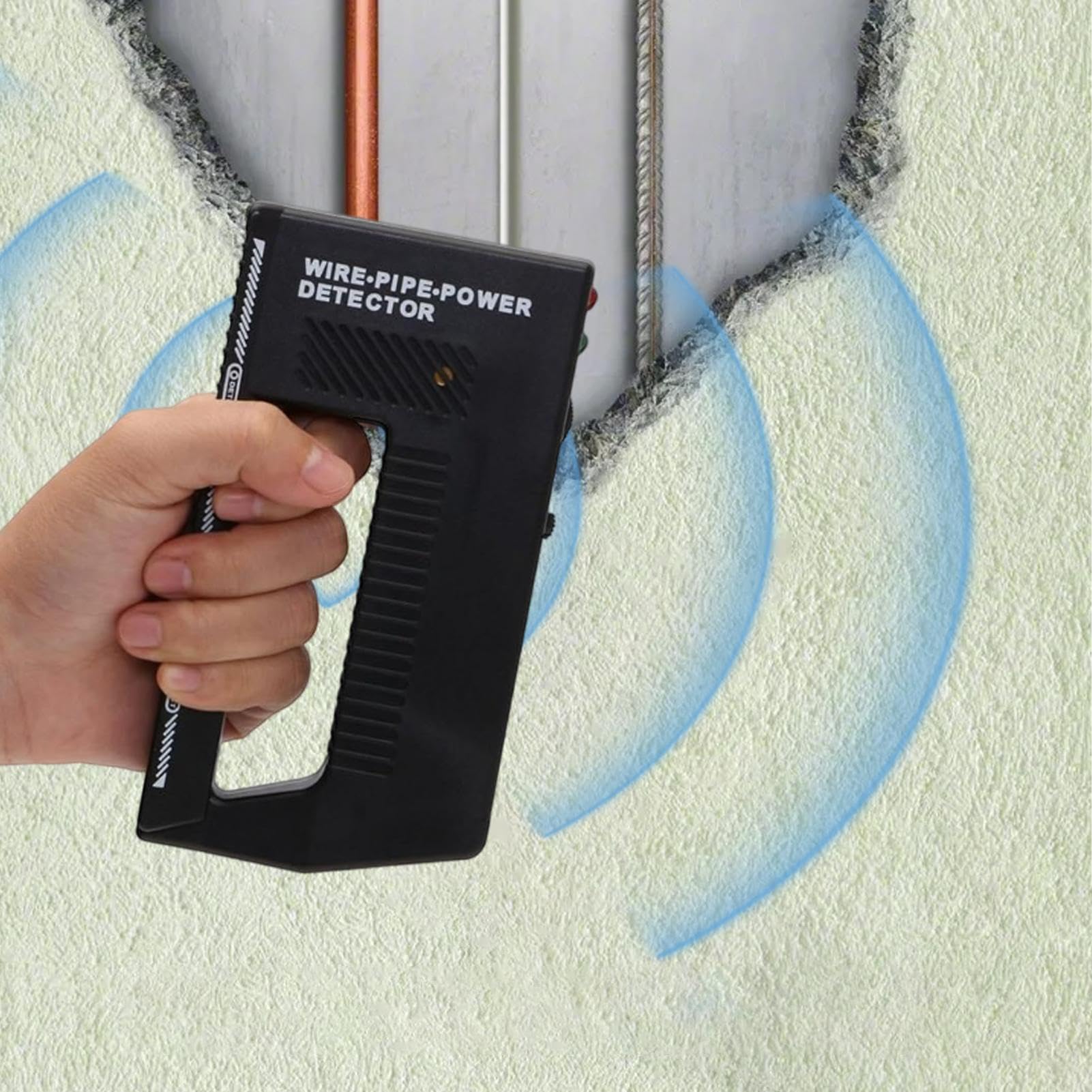Rilevatore di cavi nei muri, metal detector per scanner a parete - Localizzatore di cavi ad alta sensibilità nel rilevatore di pareti, prigionieri e tubi,Allarmi sonori e visivi, scanner da