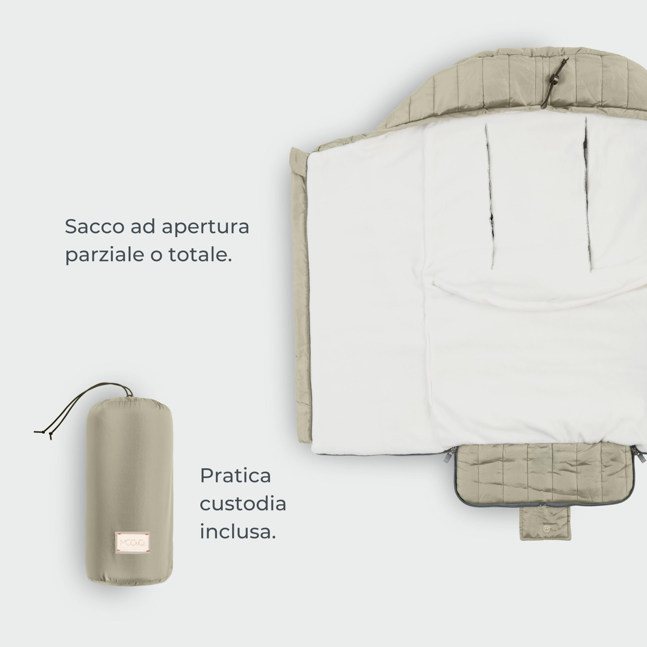 Nuvita Moovo 9658 Junior Slender | Sacco universale per passeggino | Massima Protezione dal Freddo da 6 a 36 Mesi (100cm) |Ultra Sottile, Leggero e Protettivo fino a -10°C | Blu Notte