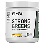BARE PERFORMANCE NUTRITION, BPN Strong Greens Superfood Powder, Improved Digestion, Increased Energy, Immune System Support, Sweet Mint, 30 Servings