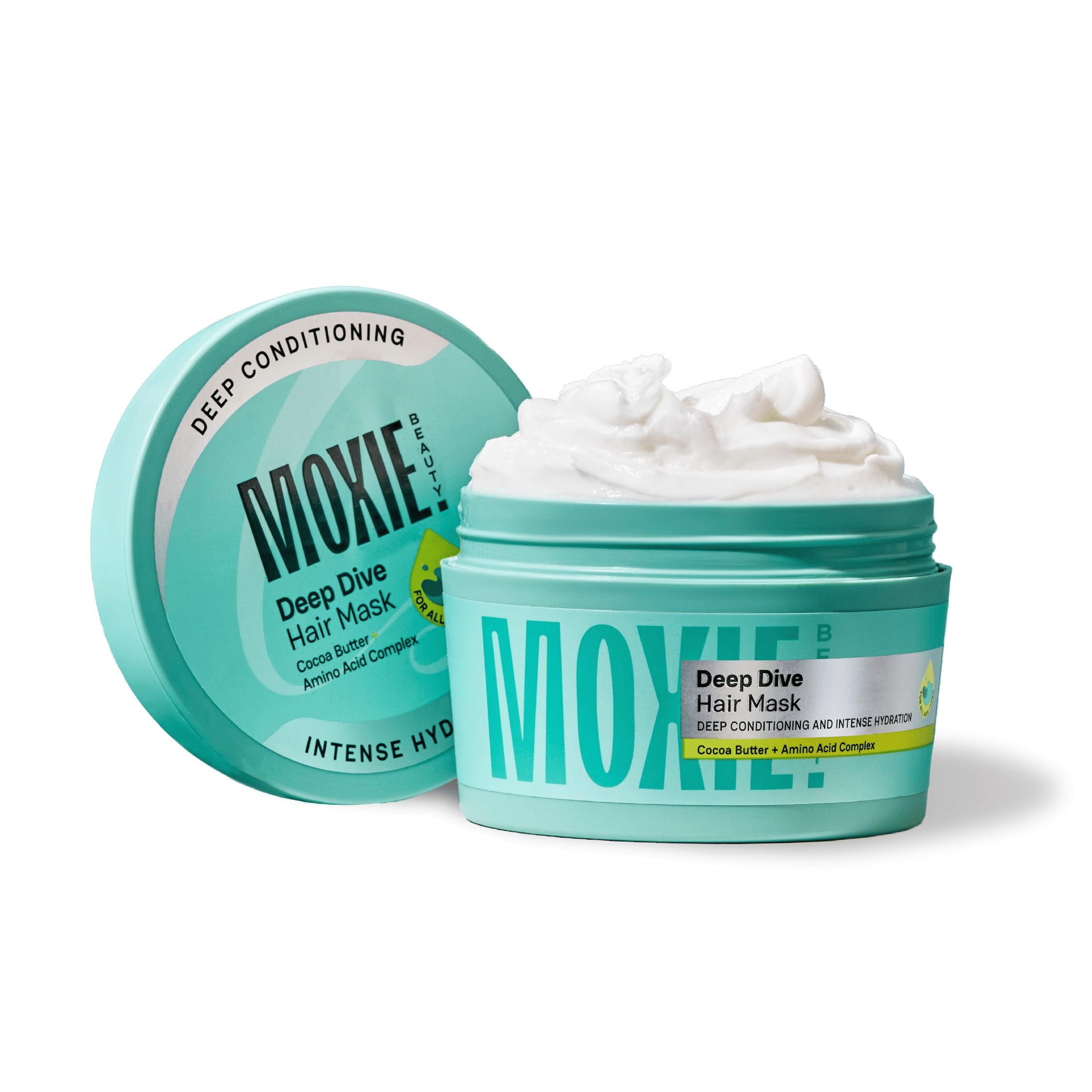 Moxie Beauty Deep Dive Hair Mask | Deep Conditioner Hair Mask for Dry, Damaged & Frizzy Hair | Shea Butter, Cocoa Butter & Keratin Treatment | Smooth, Silky & Shiny Finish | Sulphate & Paraben Free Hydrating | 200ml