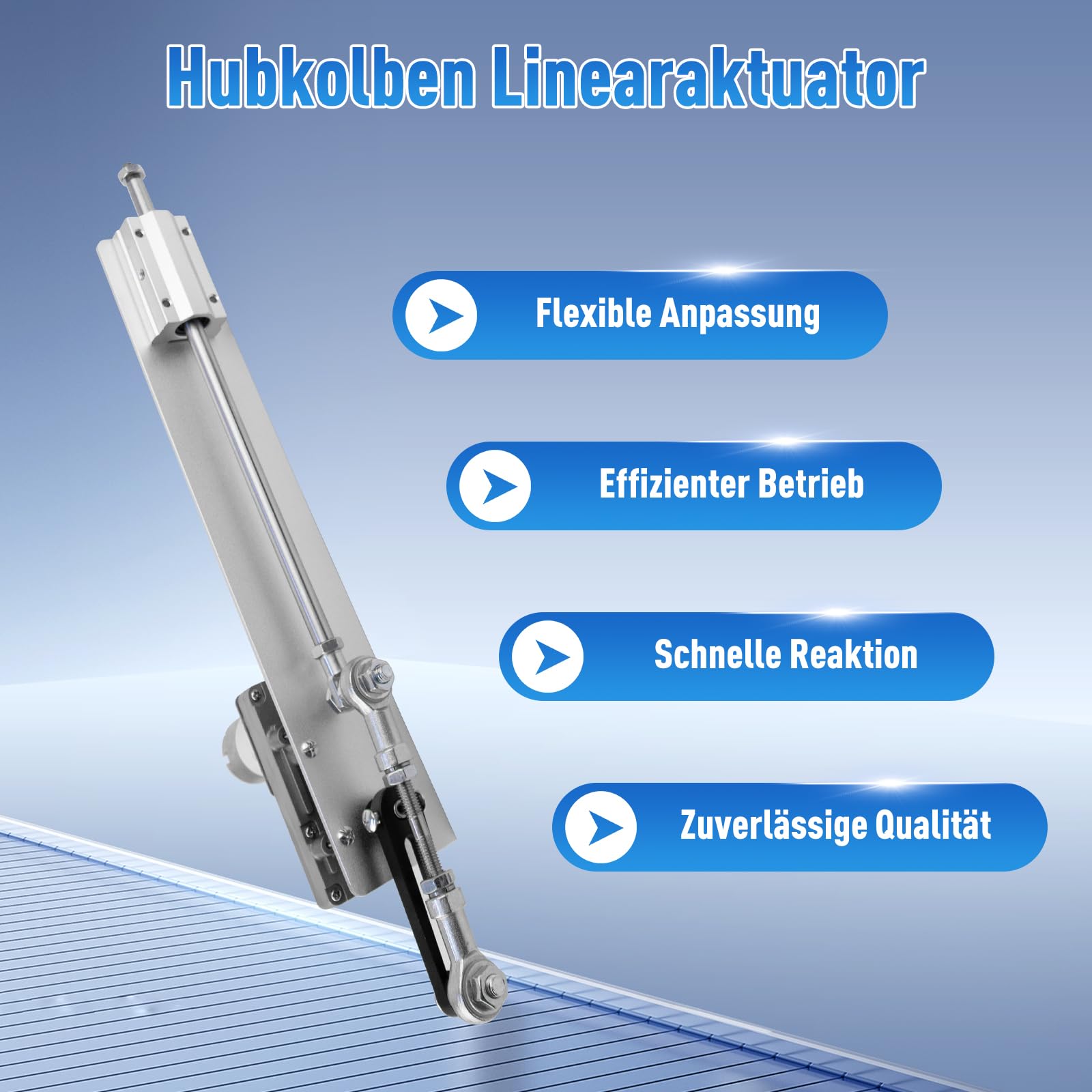 Attuatore Lineare,Attuatore Lineare a Ciclo Alternativo,Motore Telescopico Regolabile con Ingranaggio DC 24V,con Regolatore di Velocità Corsa 3-15cm