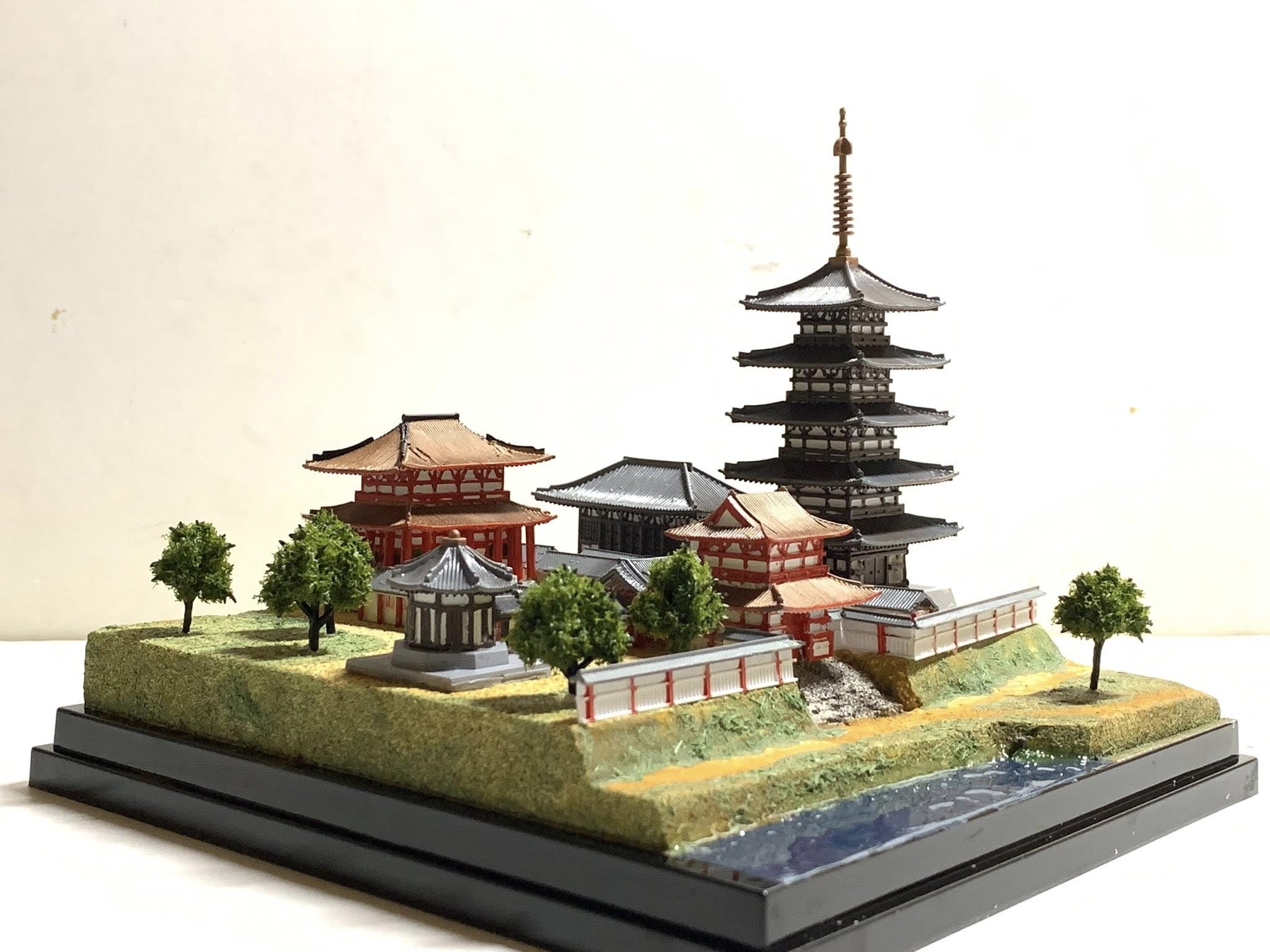 ヤ取】≪J926ジ≫興福寺 五重塔 模型 高さ約50cm 置物/飾り物/オブジェ