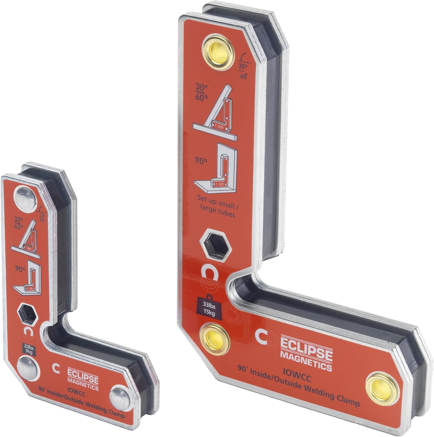 Eclipse Magnetic Welding Clamp - 90° Inside/Outside