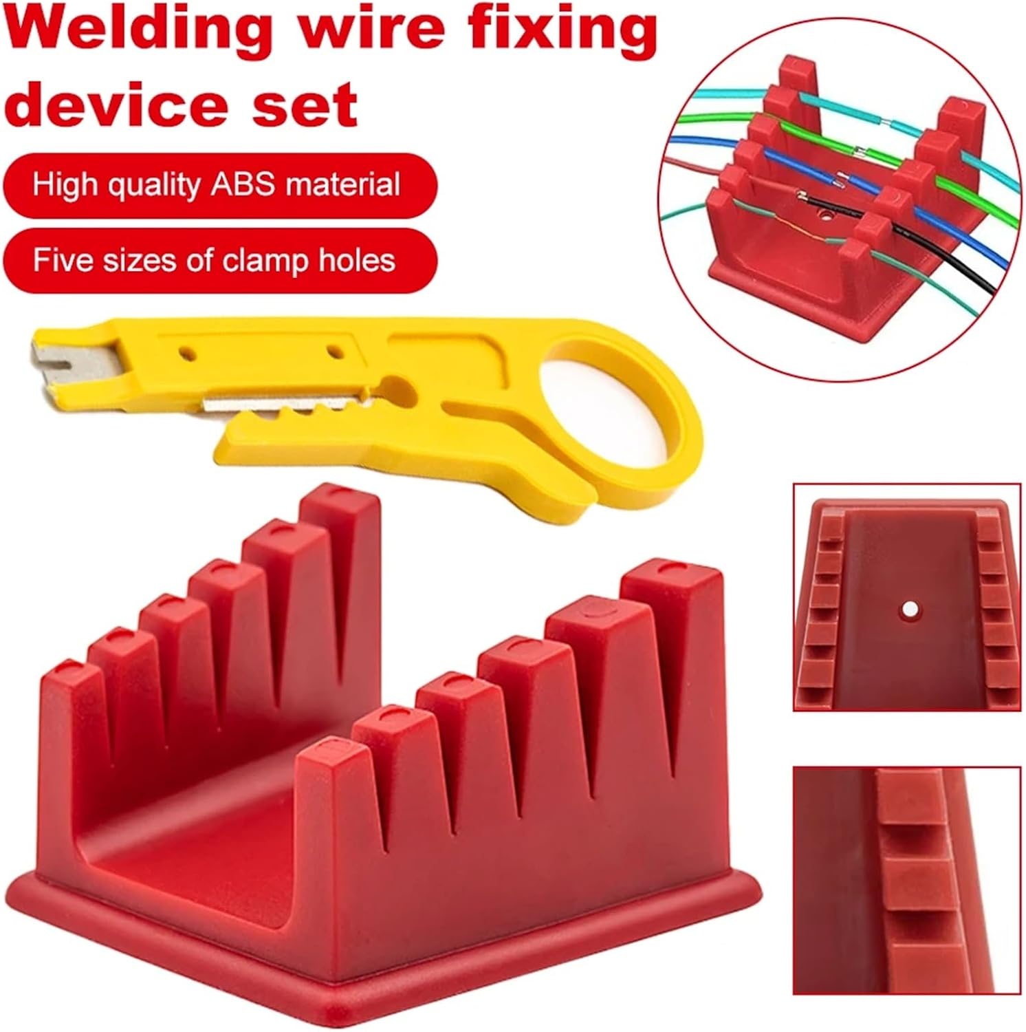 1Pcs Welding Soldering Station Wire Clamp Bracket Cable Clip for 30-12AWG Silicone Holder