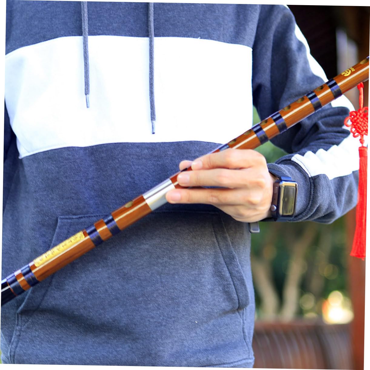 BESPORTBLE Chinesische Flöte Aus Holz Tragbar Für Schüler Und Einsteiger Traditionelles Chinesisches Instrument Leicht Zu Spielen Gutem Klang