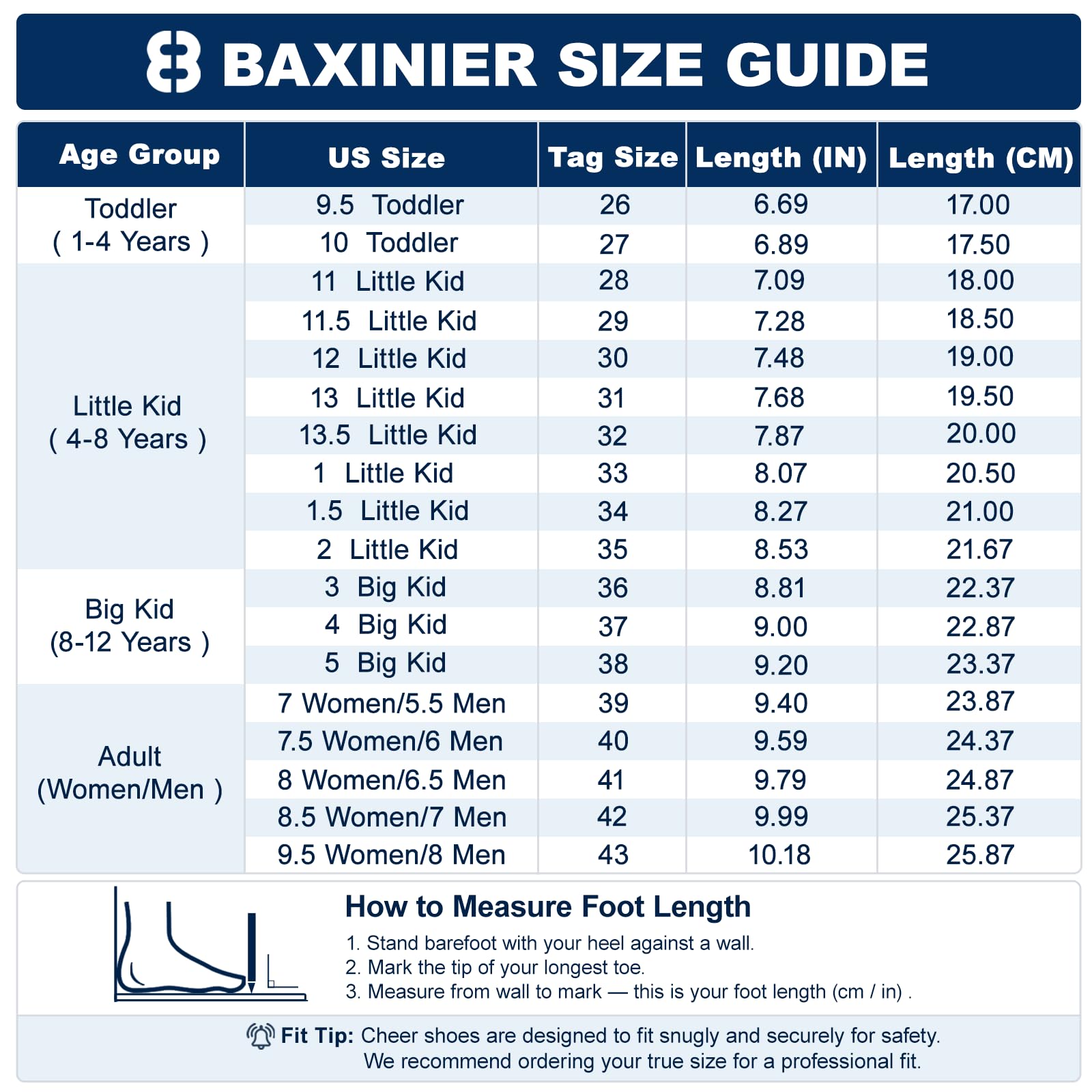 BAXINIER Weiße Cheerleading-Schuhe für Mädchen, atmungsaktiv, Jugend Cheer, Wettkampf-Sneaker, athletisches Training, Tanzen, Tennis, Walking-Schuhe | Atmungsaktive Turnschuhe für Jugendliche, sportliches Training, Tanzen, Tennis, Walkingschuhe