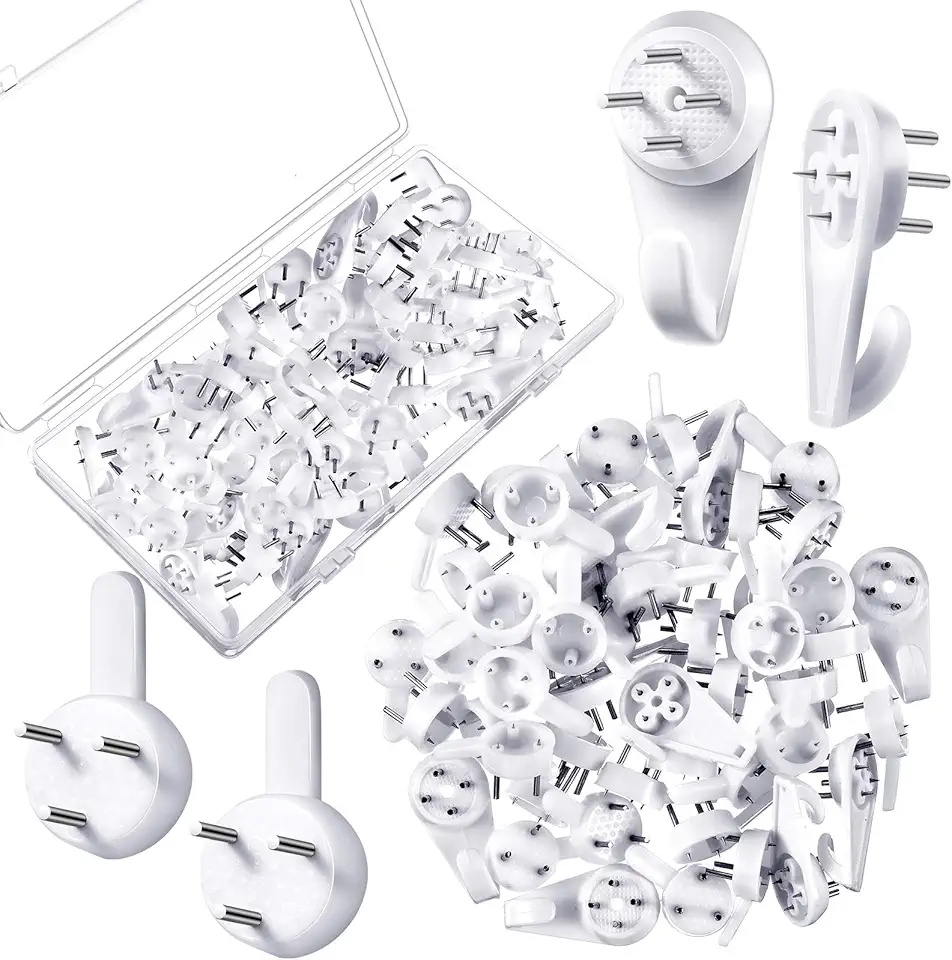 282Pcs Picture Hooks For Hard Walls, Picture Hanging Kit Heavy Duty Picture Hang | UK - View #9