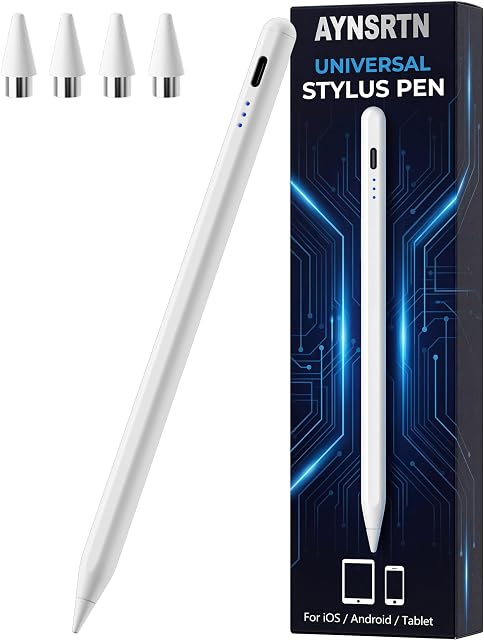 Stylus Pen for Nintendo Switch, Universal Touch Screen Stylus for iPhone, Android, iPad, Samsung Phones and Tablets, Capacitive Stylus Pens for Touch Screens (White)
