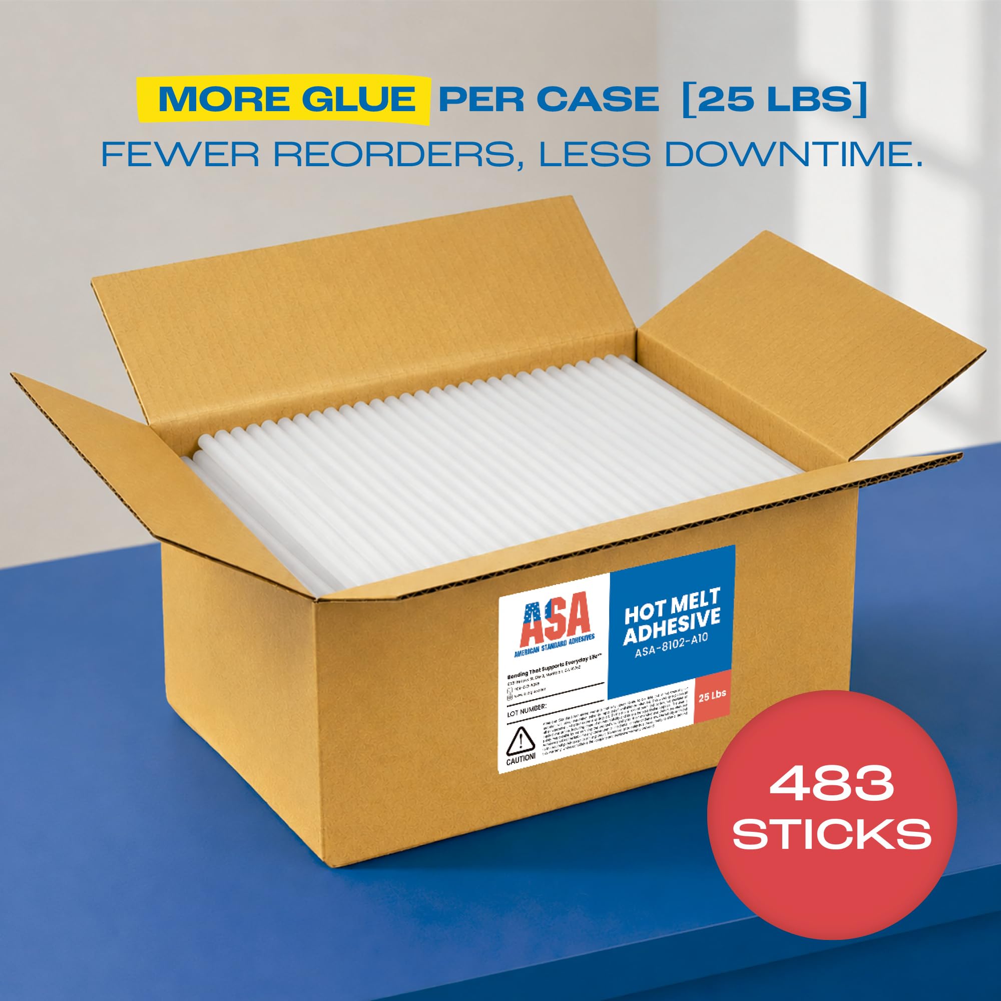 11 kg luzem uniwersalny klej topliwy w sztyfcie 7/40.6 cm x 25 cm
