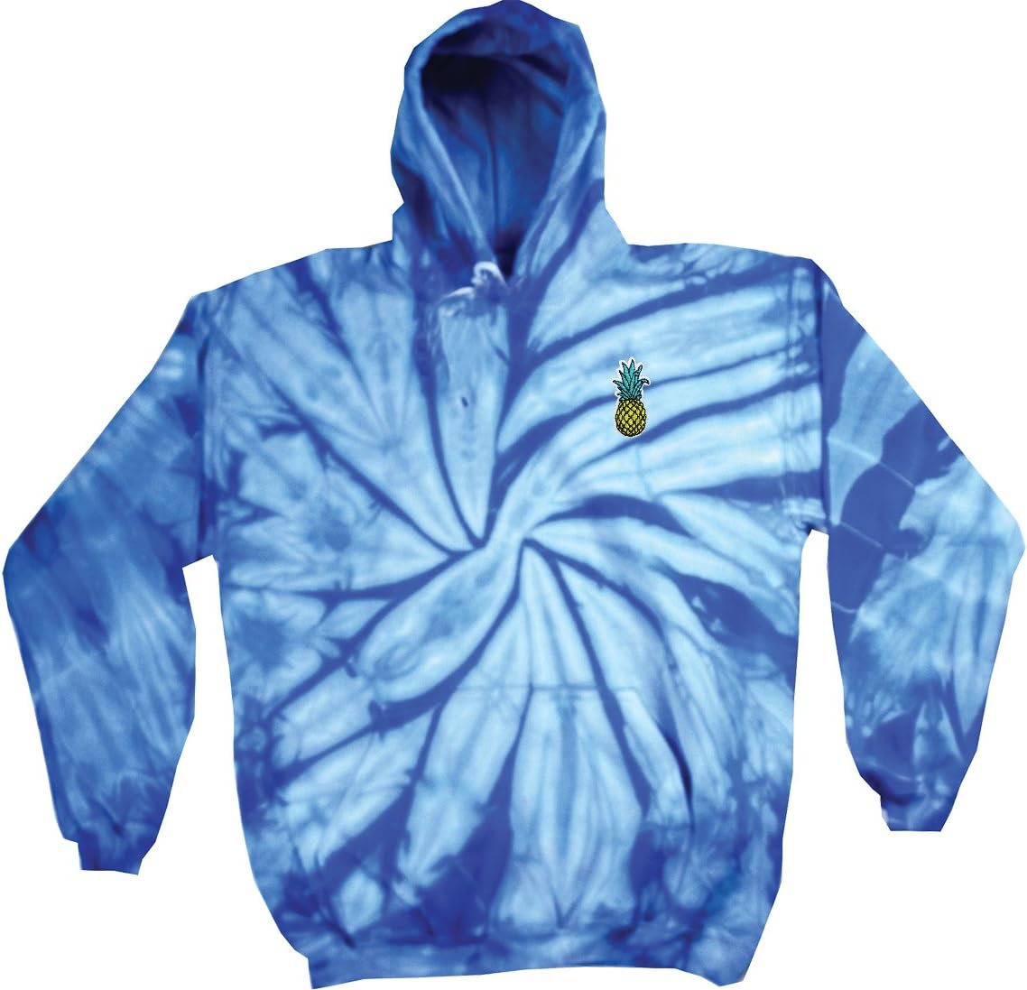 Buy Cool Shirts Pineapple Patch Pocket Print Tie Dye Hoodie
