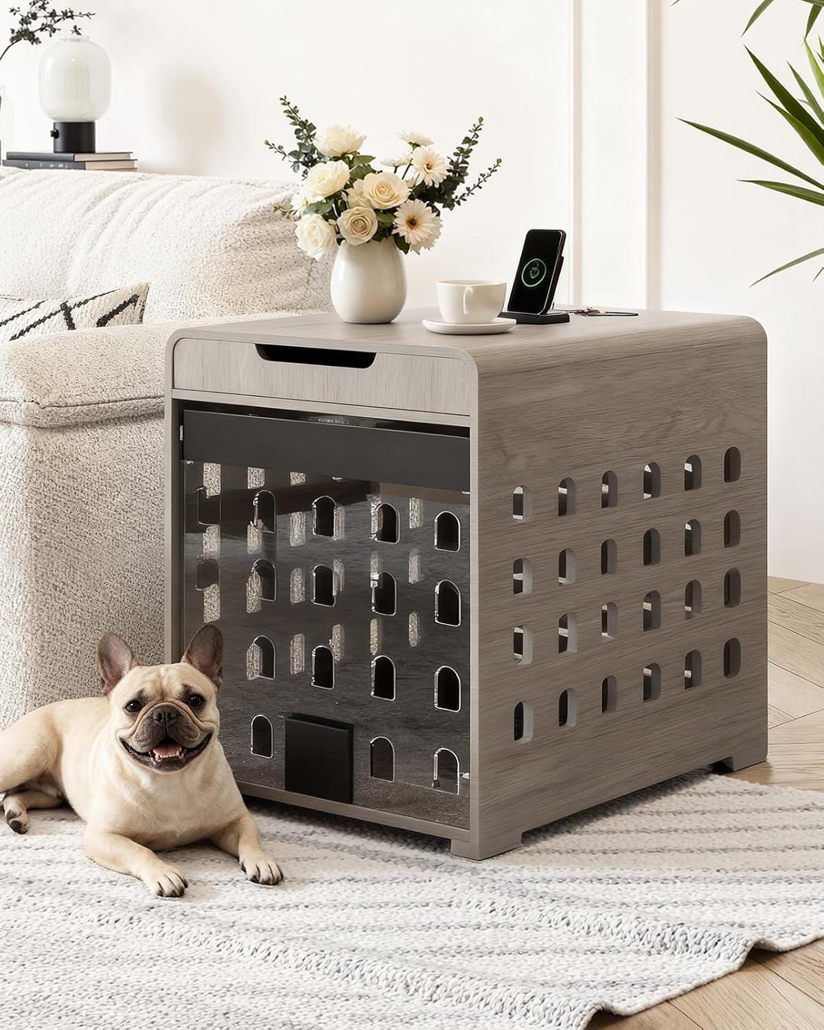 Modern Crate Furniture with Charging Station