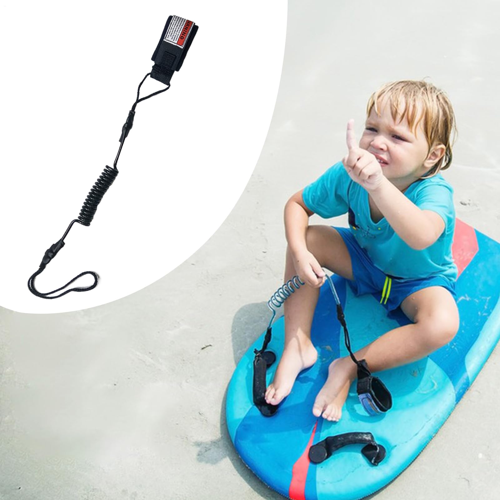 Bodyboard-Leine – Leichtes TPU-Sicherheitsseil mit elastischer Handschlaufe, Paddleboard-Leash für sichere Surf-Sessions, für Kinder und Frauen beim Schwimmen und Boarding