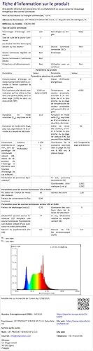 Miniatura 10 de TOPAI Tira de luces LED COB de 24 V, 3000 K, blanco cálido, 16.4 pies, ultra brillante, 400 lmft, CRI92 480LEDM, alta densidad, autoadhesiva,