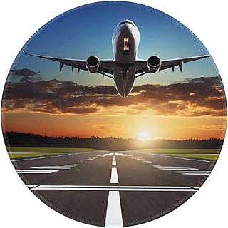 8 inch Gaming Mousepad 4 PCS, Non-Slip Extended Rubber Base Mousepads, Desk Mat for Laptop Computer & PC Office and Home - Airport