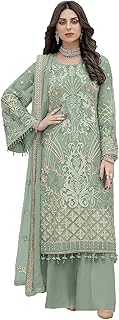 IYALAFAB Women's Georgette Semi Stitched Salwar Suit In Purple1 Colour SF171819