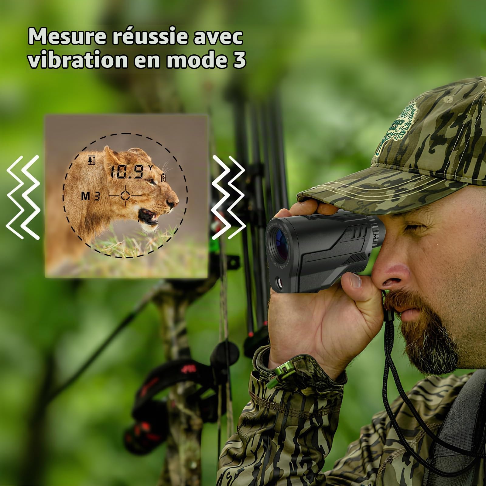 PEAKPULSE Télémètre de chasse avec rechargeable