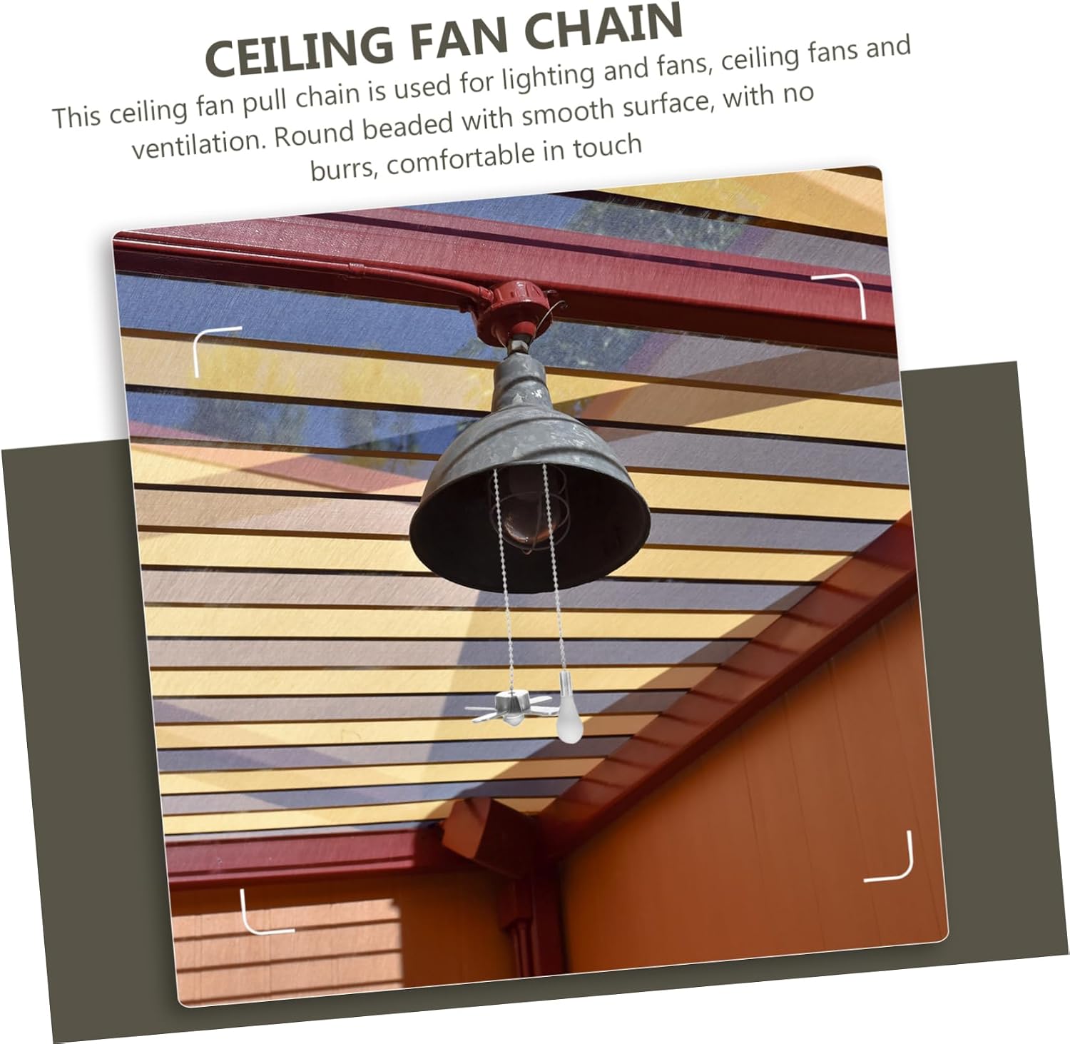 Mikikit 2pcs Ceiling Fan Pull Chains Set Pull Cord Extenders Fan and Light Bulb Design for of Ceiling Lights