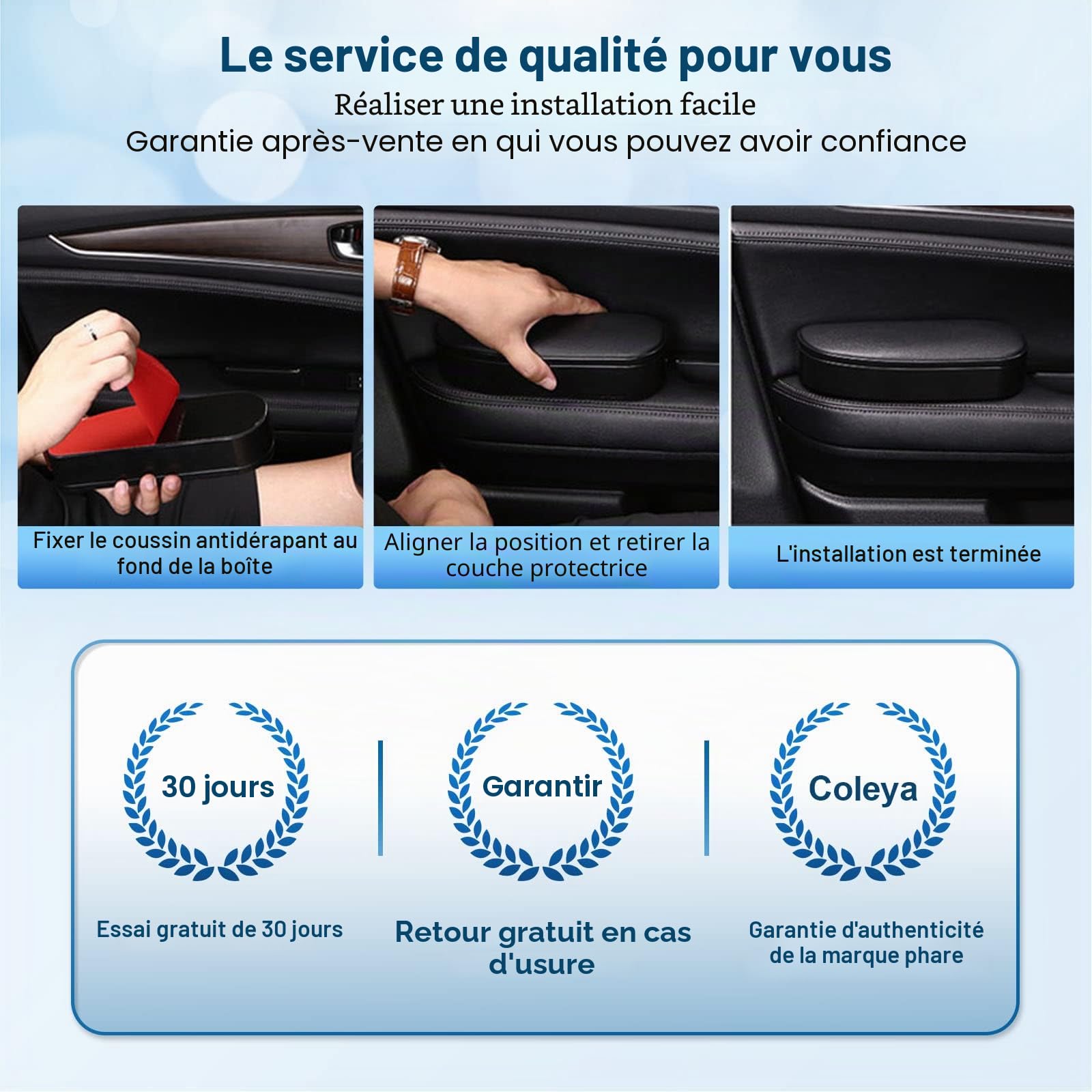 Accoudoir de Voiture Compatible avec VW T-Roc/Tiguan/Polo/Golf MK8/ T-Cross 2018-2023, Support de Coude, Boîte de Rangement, Coussins D'accoudoir de Porte Réglable en Hauteur (Noir)