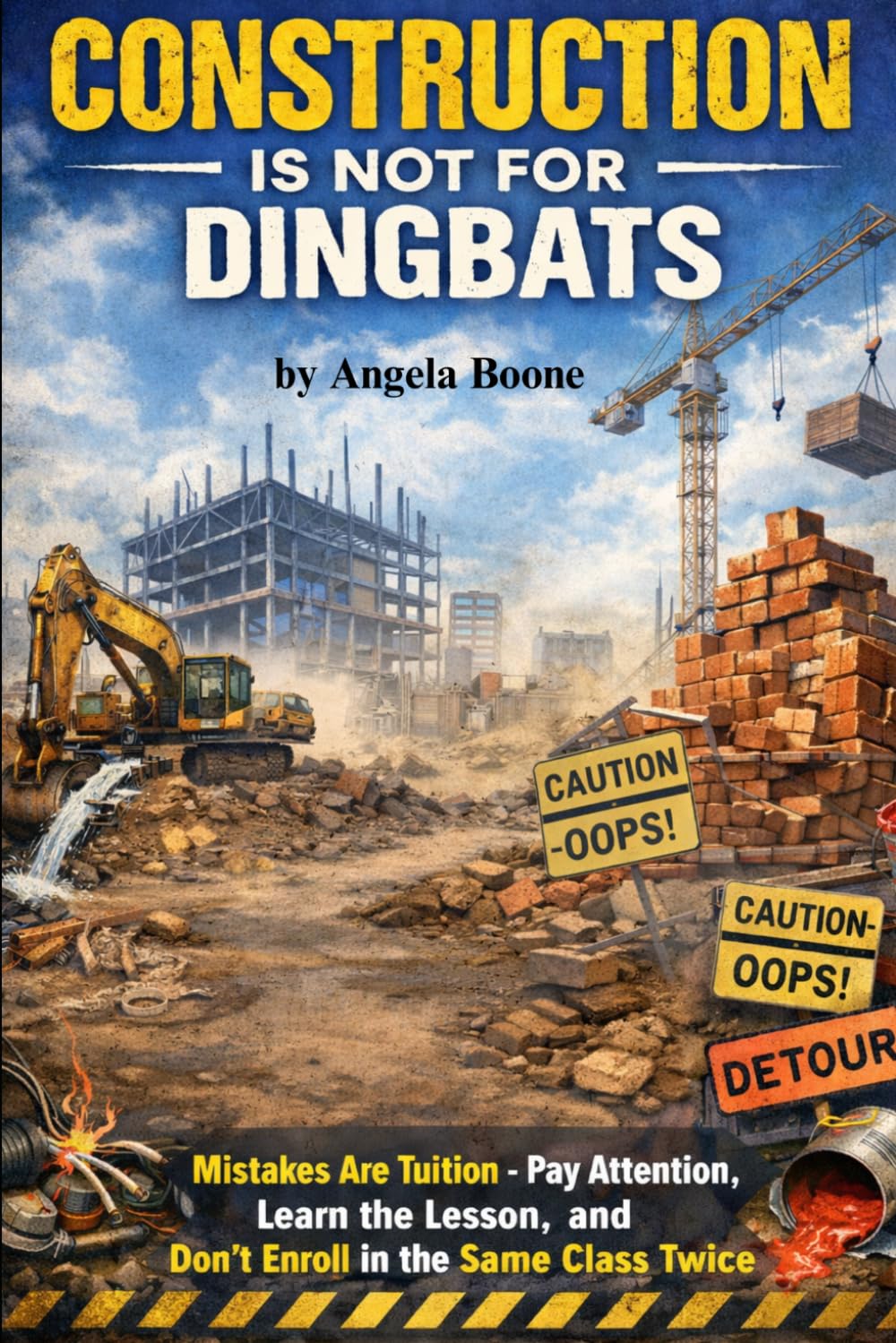 CONSTRUCTION IS NOT FOR DINGBATS: 'Mistakes Are Tuition - Pay Attention, Learn the Lesson, and Don’t Enroll in the Same Class Twice'