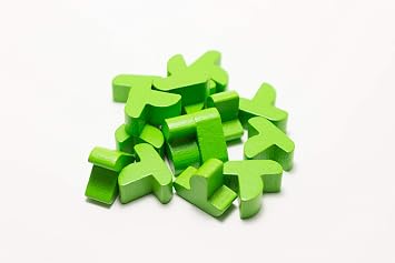 Lime Green Ships Expansion Wood Replacement Pieces for Settlers of Catan Seafarers Edition