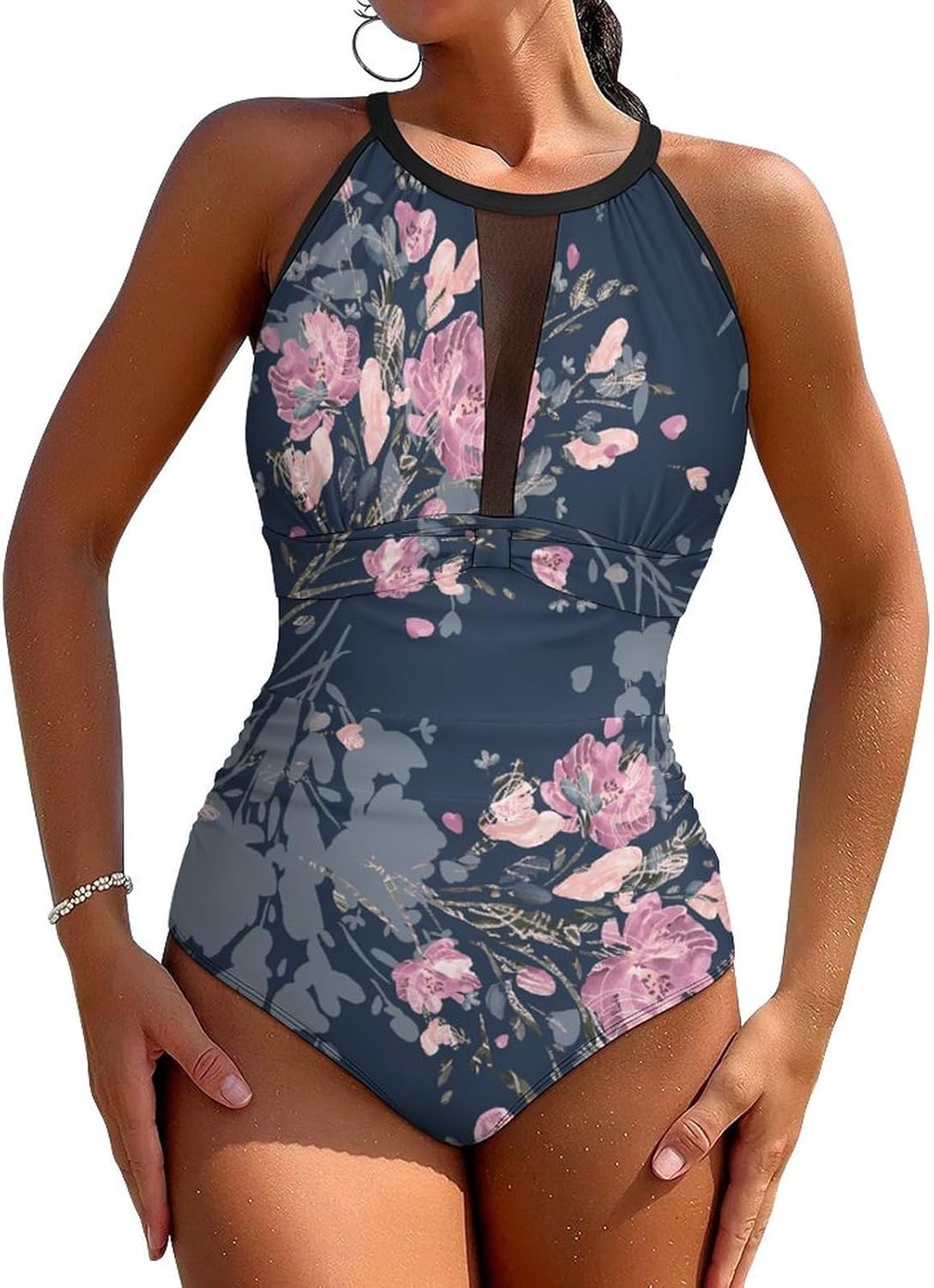 Maillot De Bain Post Accouchement AILLOSA Maillots Une Pièce Femme Maillot De Bain Motif Floral Maillot De Bain 1 Piece Femme