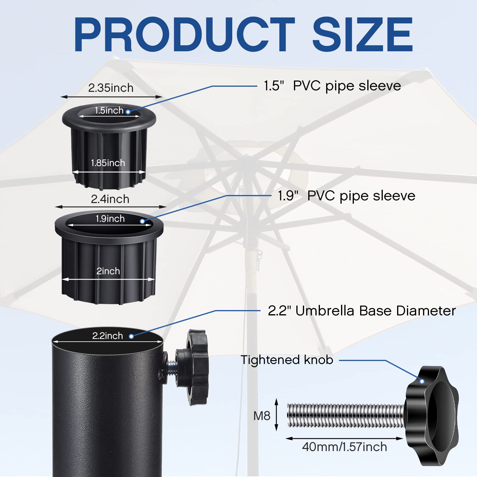 Amazon.com: Zhengmy 3 Pcs Patio Umbrella Base Hole Ring Cover and