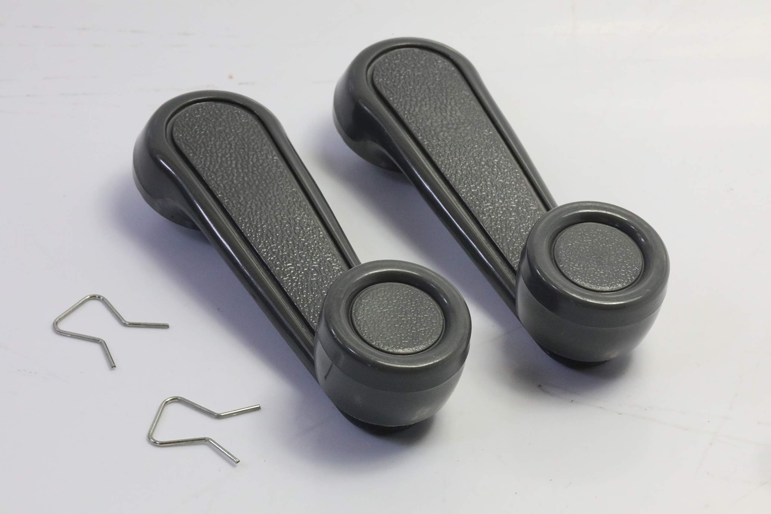 Performance PFM-730462 Interior Window Crank Handle Pair Set Gray/Grey for Various Toyota Models