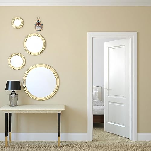 Miniatura 9 de My Daily Styles Bendición Hamsa de madera para el hogar - Decoración de pared de buena suerte con piedras preciosas de imitación (Bendición del