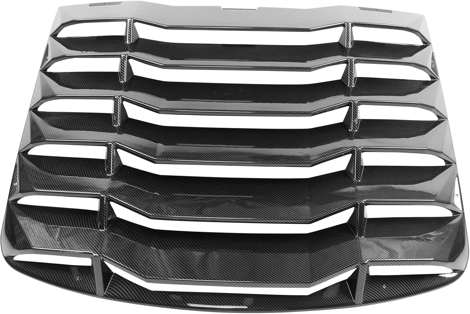 FREEMOTOR802 Rear Window Louver Compatible with 2003-2008 Nissan 350Z Coupe, Carbon Fiber Look ABS Plastic Rear Windshield Sun Shade Cover