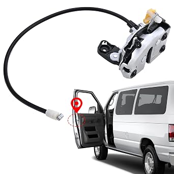 Front Left Driver Side Door Lock Latch Assembly 6C2Z-1521813-A 6C2Z1521813A | Compatible with 1996-2019 Ford E150 E250 E350 E450 Econoline Van