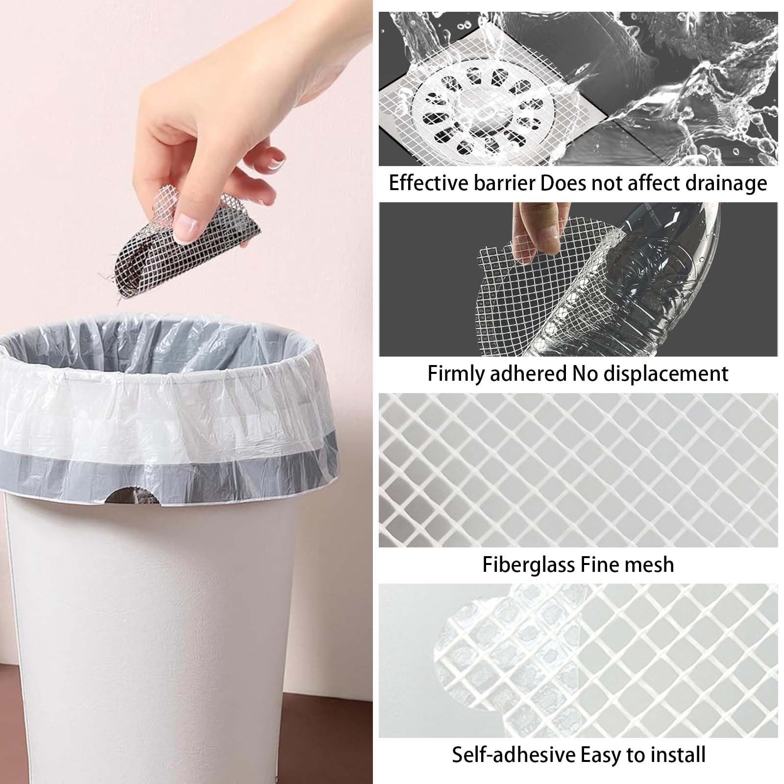 EnixwH Lot De 30 Autocollants Jetables Pour Canalisations De Douche - Filtre Anti-Cheveux