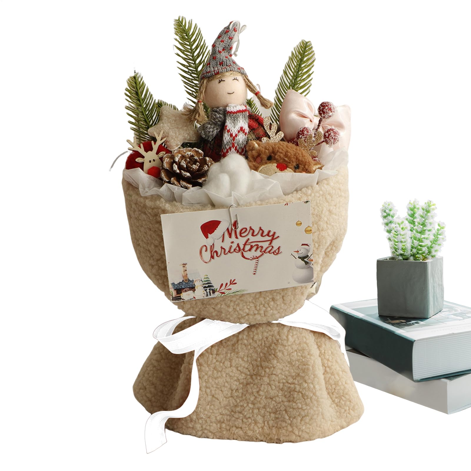 Fleurs de Noël artificielles de salon pour en finir avec l'entretien des bouquets