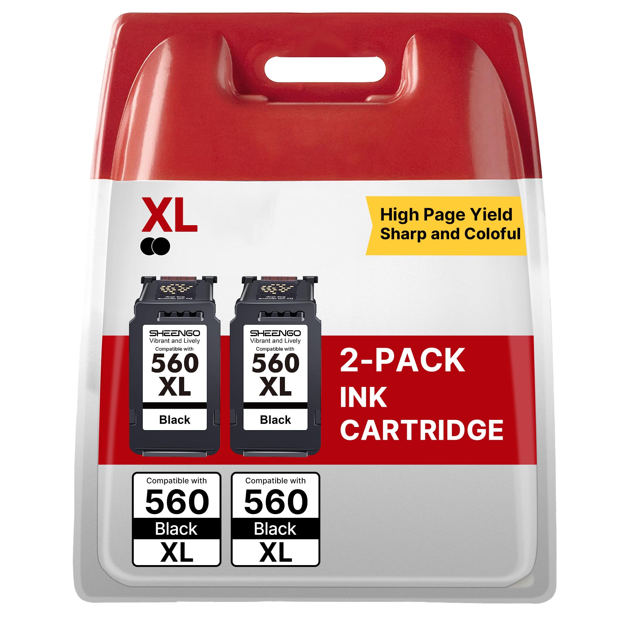 SHEENGO 560 XL Kompatible für Druckerpatronen 560 561 560 | Kompatible für Canon T5350i Patronen TS7450i TS5351i TS5350 TS5350a TS7450a TS7451a TS7451i