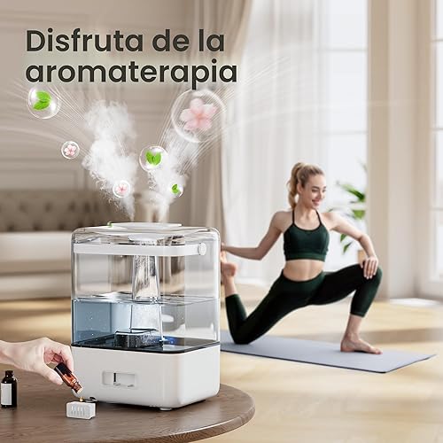 Miniatura 5 de CHIVALZ Humidificadores de 6L para dormitorio, habitación grande, hogar, humidificadores de llenado superior de niebla fría para guardería y