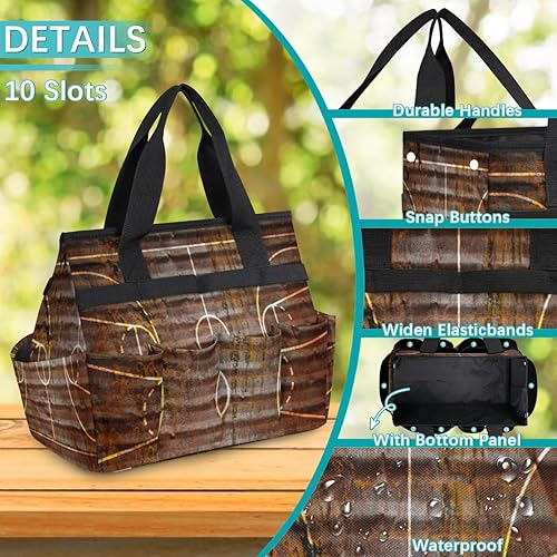 Miniatura 5 de Sport Basketball Ball Garden Tool Tote Bag for Women Men Gardening Tool Storage Bags with 10 Pockets Standable Garden Home Tool Kits Organizer for